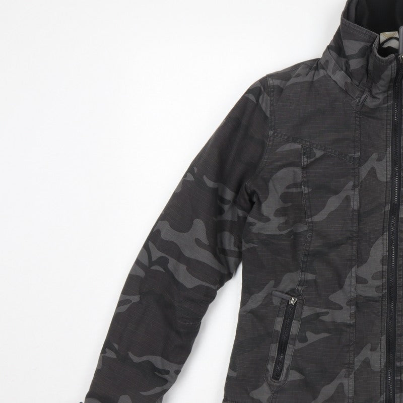 SoulCal Women’s Black Camo Padded Basic Jacket Size 8 Full Zip