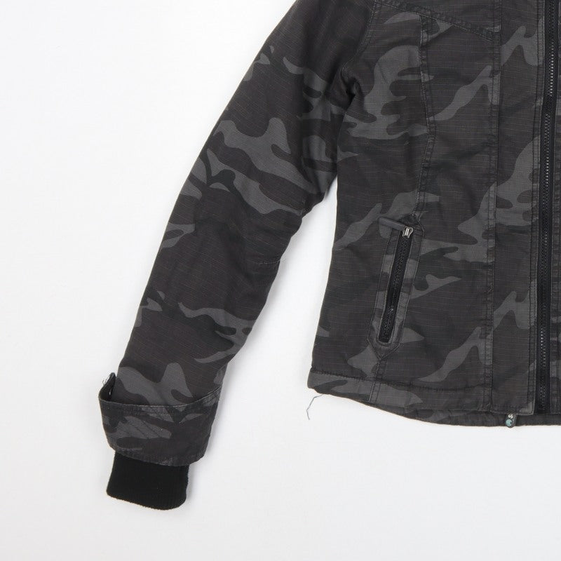 SoulCal Women’s Black Camo Padded Basic Jacket Size 8 Full Zip