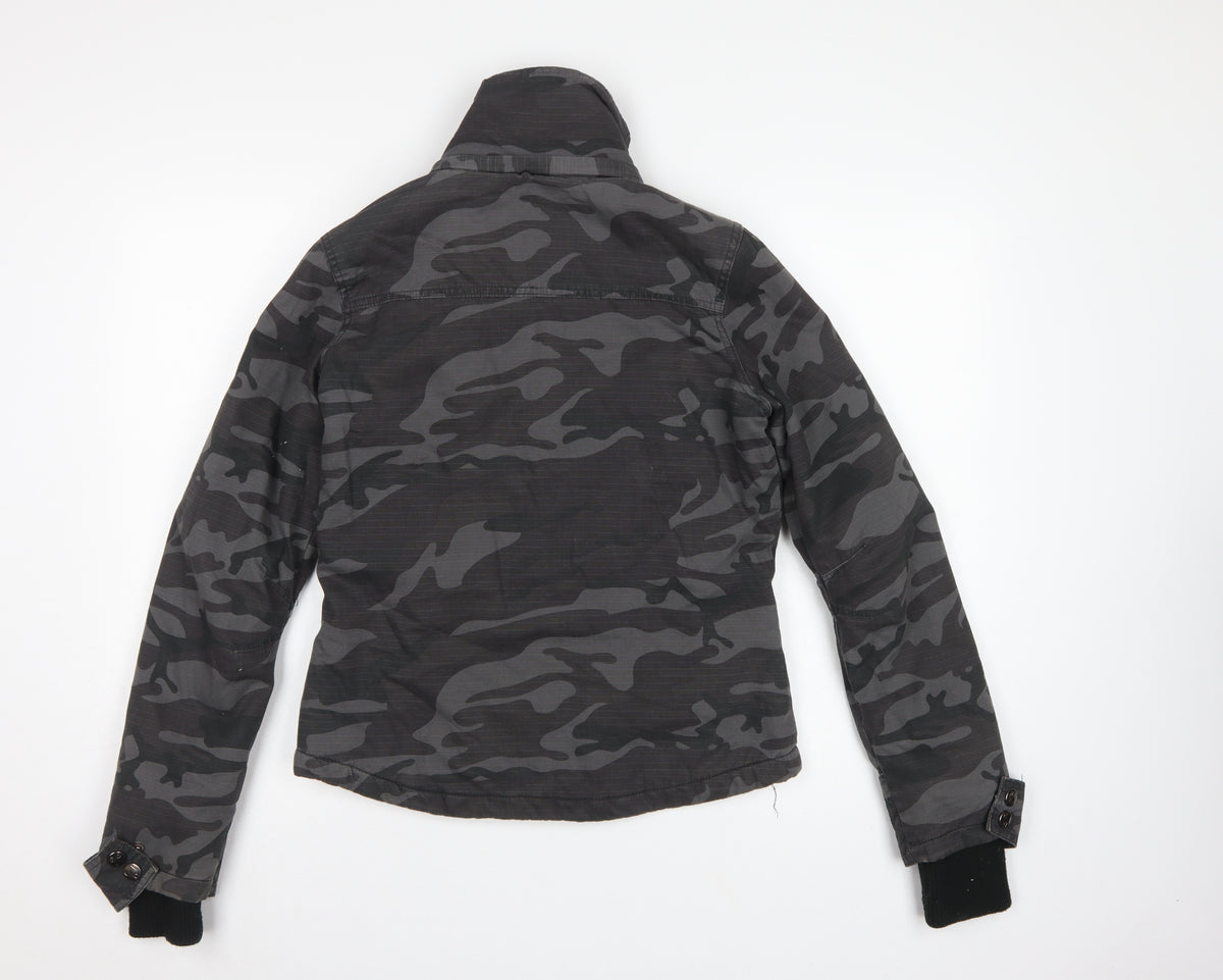 SoulCal Women’s Black Camo Padded Basic Jacket Size 8 Full Zip