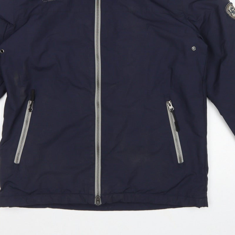 Horseware Ireland Women's Blue XS Hooded Padded Basic Jacket Full Zip