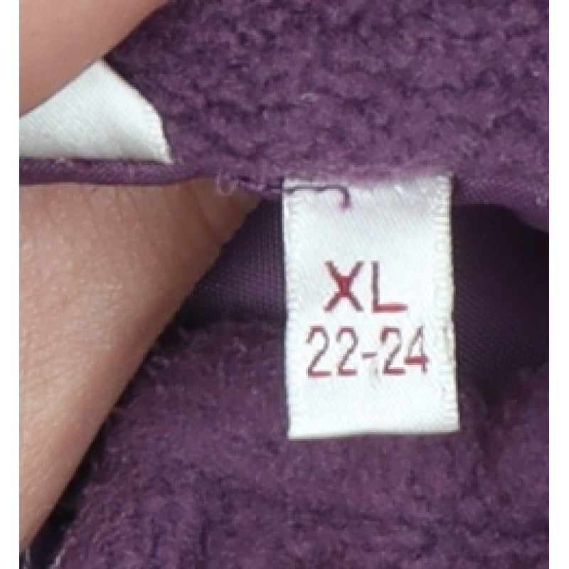 Evans Women’s Purple Fleece Full Zip Jacket Size 22 Plus
