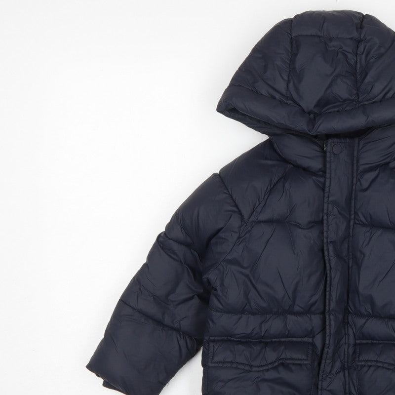 Zara Boys Blue 4-5 Years Hooded Puffer Jacket Coat