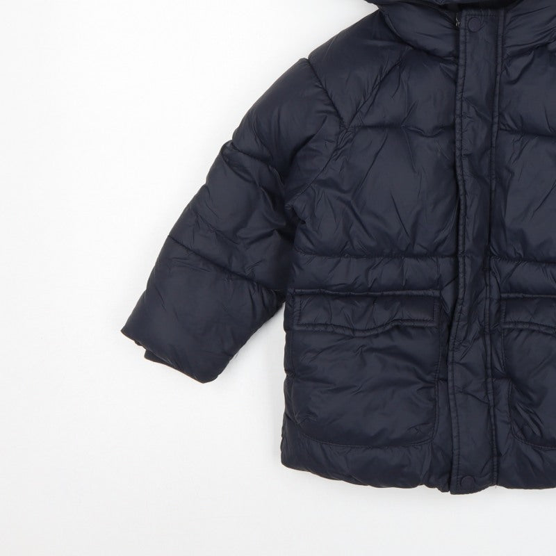 Zara Boys Blue 4-5 Years Hooded Puffer Jacket Coat