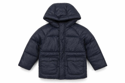 Zara Boys Blue 4-5 Years Hooded Puffer Jacket Coat