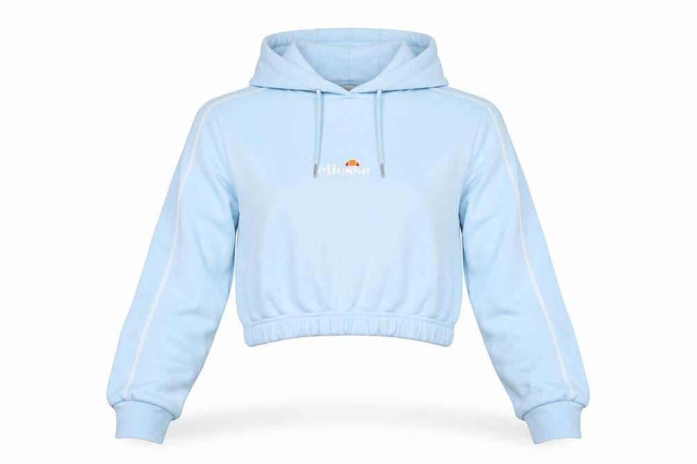 Ellesse Women Blue UK 10 Pullover Hoodie Fleece Logo