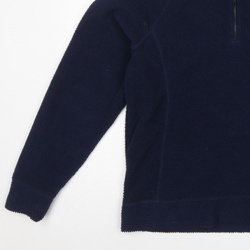 Craghoppers Men’s Blue L 1/4 Zip Fleece Pullover Sweatshirt Outdoor