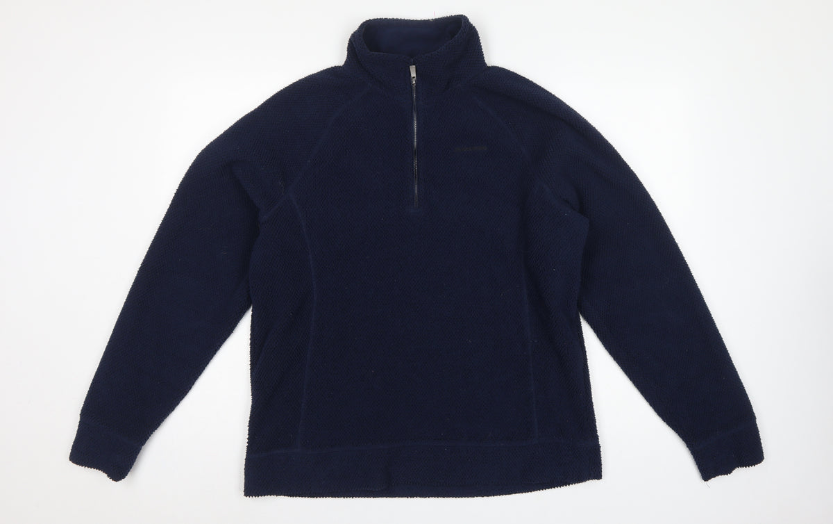 Craghoppers Men’s Blue L 1/4 Zip Fleece Pullover Sweatshirt Outdoor