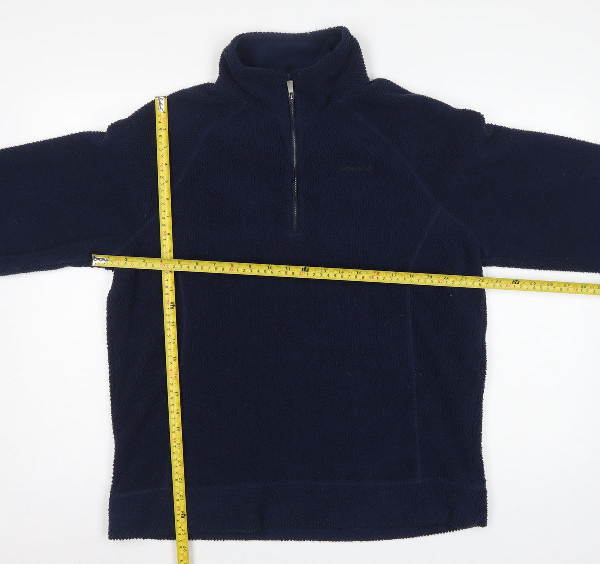Craghoppers Men’s Blue L 1/4 Zip Fleece Pullover Sweatshirt Outdoor