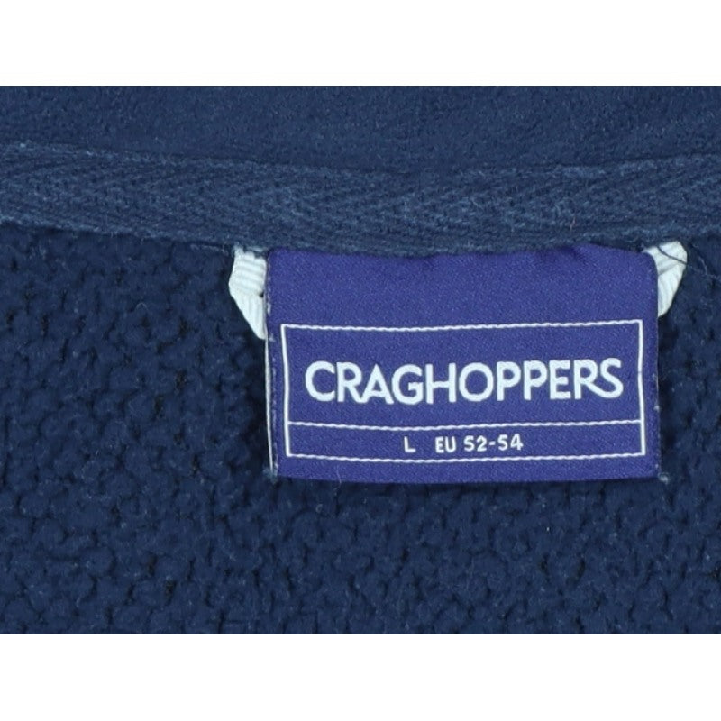 Craghoppers Men’s Blue L 1/4 Zip Fleece Pullover Sweatshirt Outdoor
