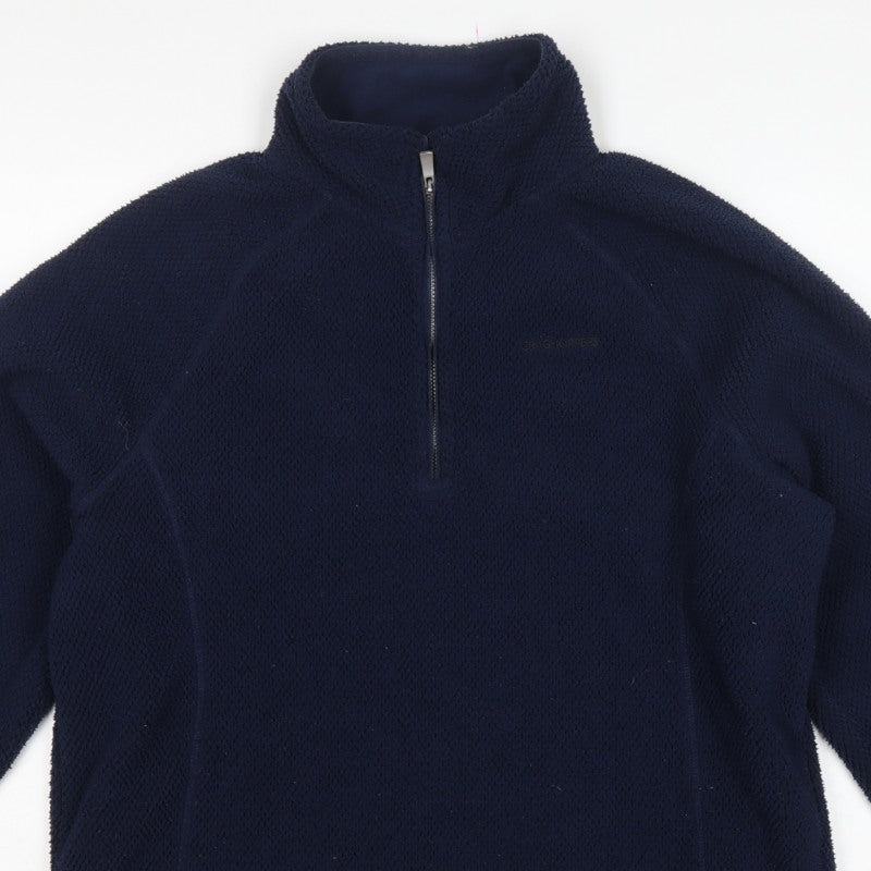 Craghoppers Men’s Blue L 1/4 Zip Fleece Pullover Sweatshirt Outdoor