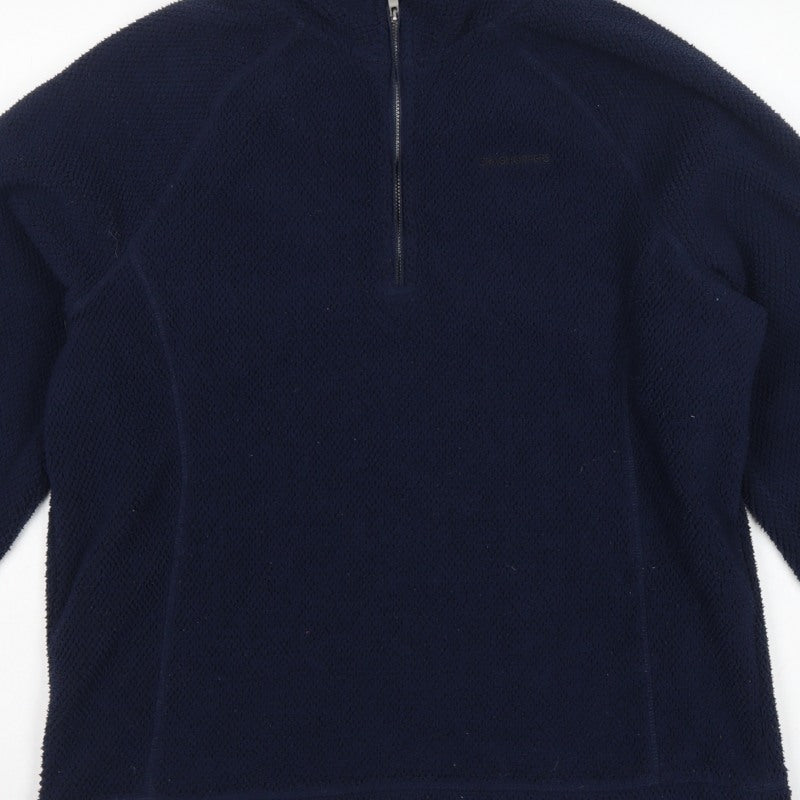Craghoppers Men’s Blue L 1/4 Zip Fleece Pullover Sweatshirt Outdoor
