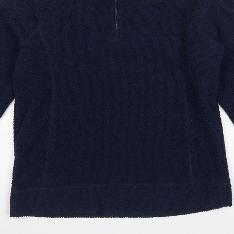 Craghoppers Men’s Blue L 1/4 Zip Fleece Pullover Sweatshirt Outdoor
