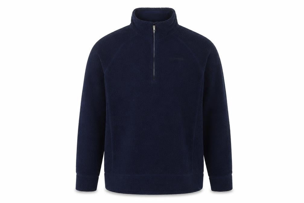 Craghoppers Men’s Blue L 1/4 Zip Fleece Pullover Sweatshirt Outdoor