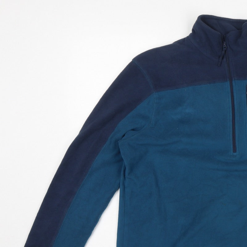 Mountain Warehouse Men’s Blue M Fleece 1/4 Zip Pullover Sweatshirt