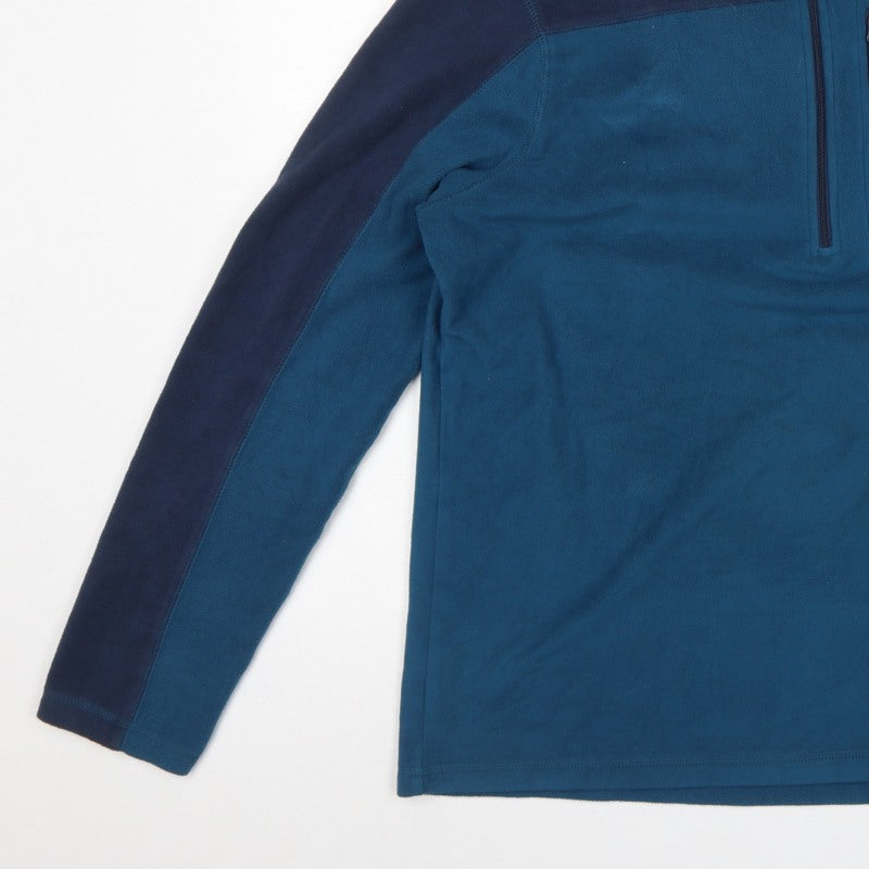 Mountain Warehouse Men’s Blue M Fleece 1/4 Zip Pullover Sweatshirt
