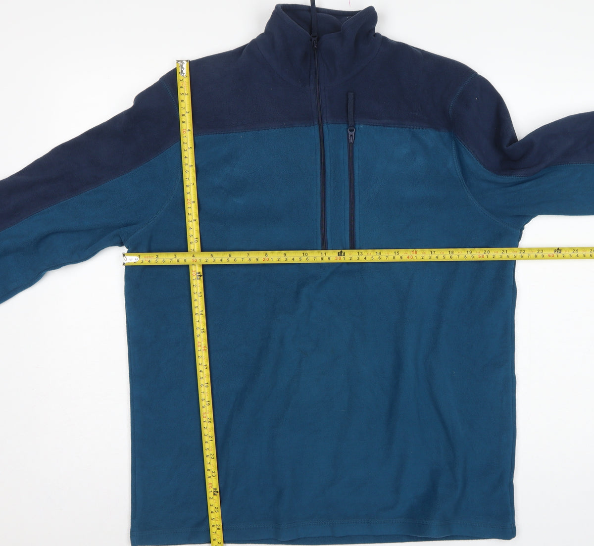 Mountain Warehouse Men’s Blue M Fleece 1/4 Zip Pullover Sweatshirt