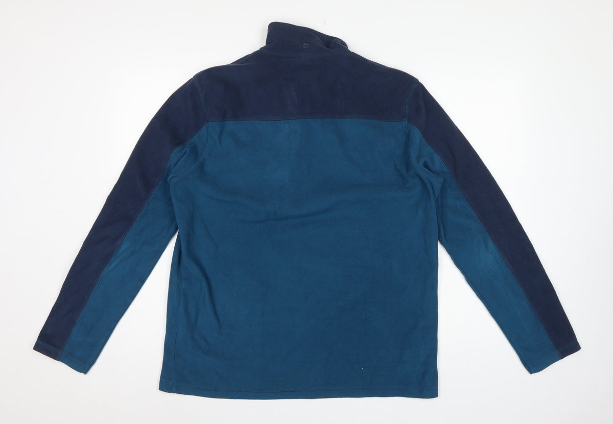Mountain Warehouse Men’s Blue M Fleece 1/4 Zip Pullover Sweatshirt