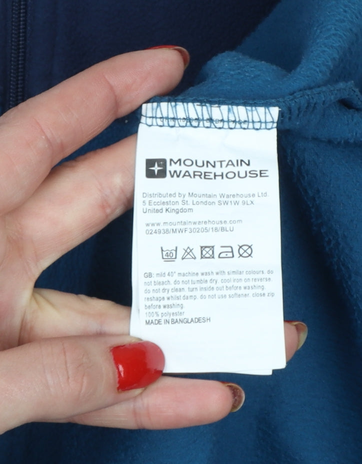 Mountain Warehouse Men’s Blue M Fleece 1/4 Zip Pullover Sweatshirt