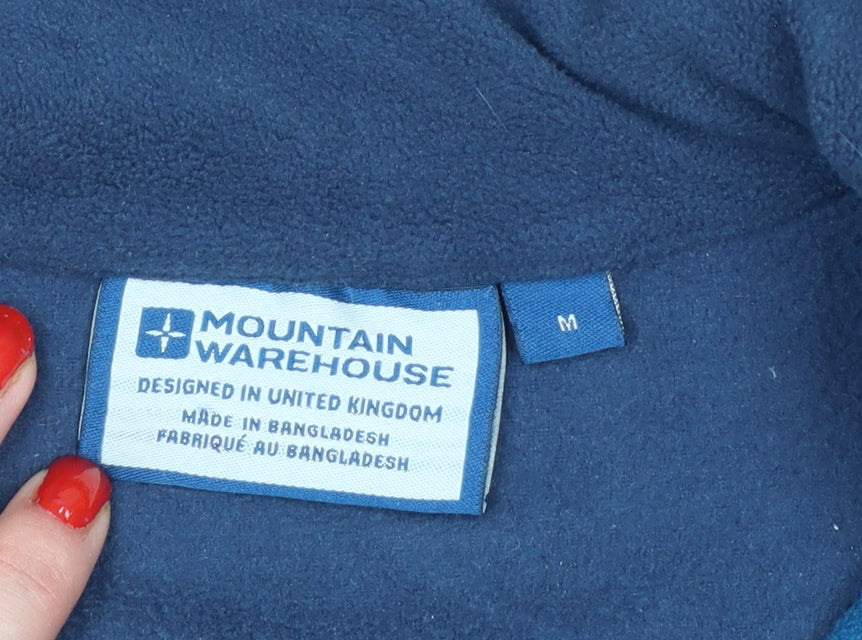 Mountain Warehouse Men’s Blue M Fleece 1/4 Zip Pullover Sweatshirt