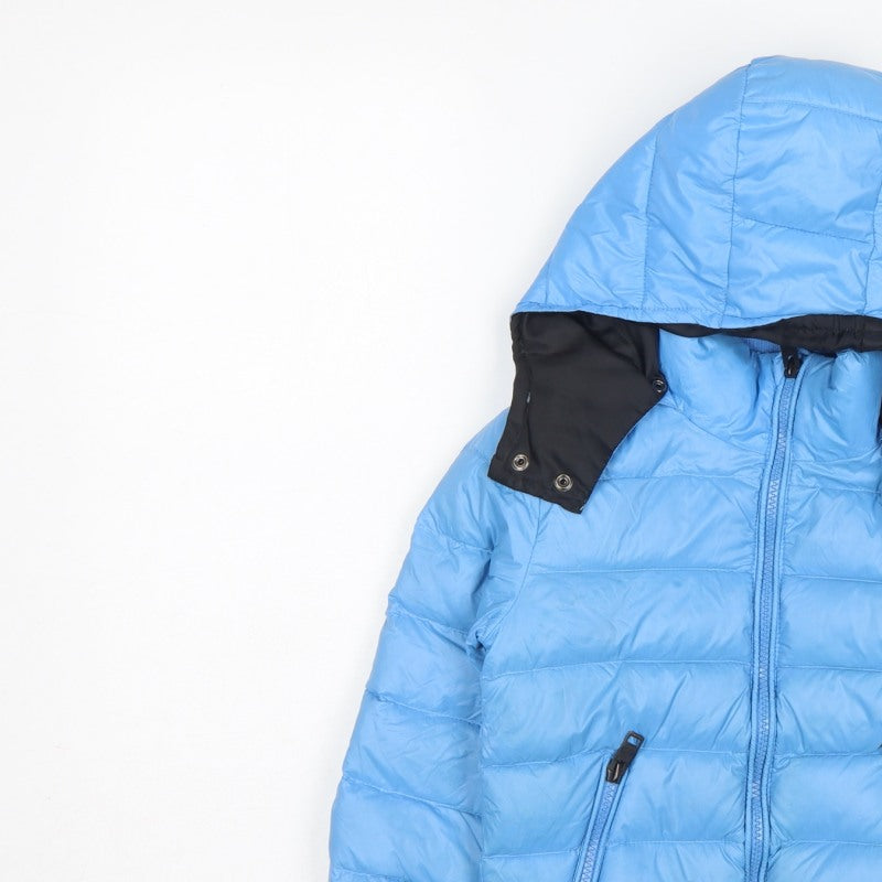 Diesel Boys Blue Down Puffer Jacket Age 4 Hooded Quilted Zip