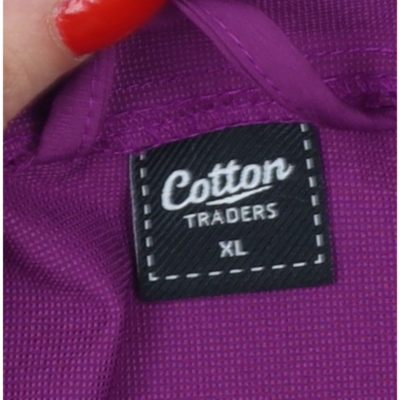 Cotton Traders Women’s Purple XL Hooded Full Zip Softshell Jacket
