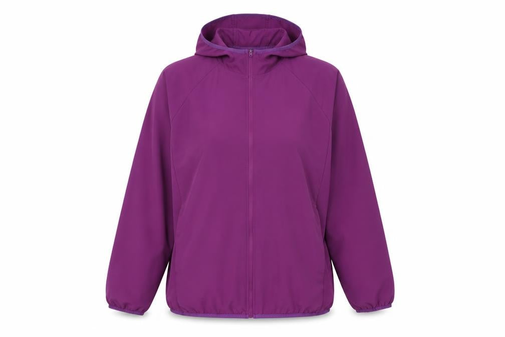 Cotton Traders Women’s Purple XL Hooded Full Zip Softshell Jacket