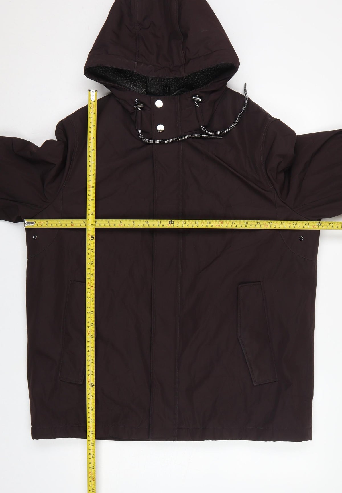 Ted Baker Men’s Brown XL Hooded Parka Jacket Zip Lined