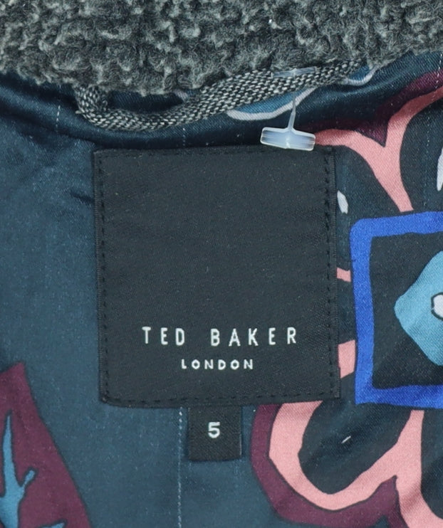 Ted Baker Men’s Brown XL Hooded Parka Jacket Zip Lined