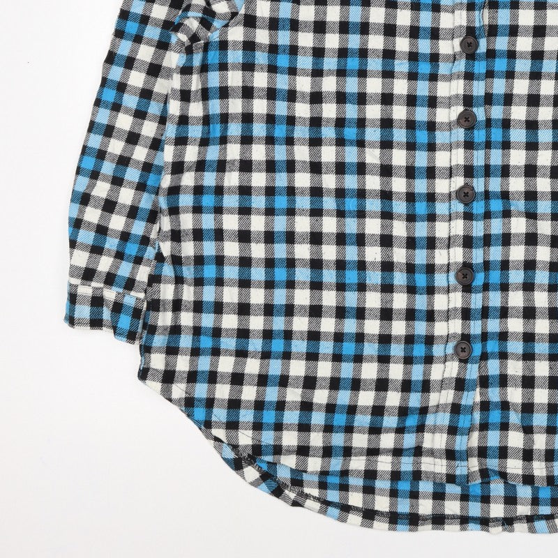 New Look Women’s Blue Check Button Basic Jacket UK 6