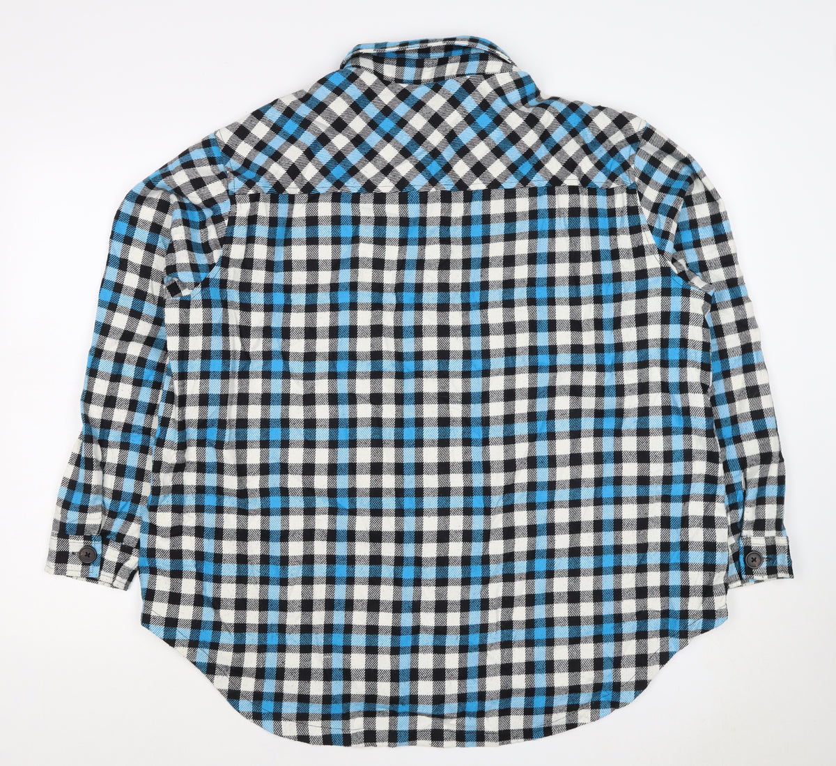 New Look Women’s Blue Check Button Basic Jacket UK 6