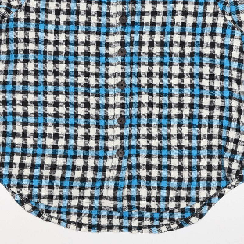 New Look Women’s Blue Check Button Basic Jacket UK 6