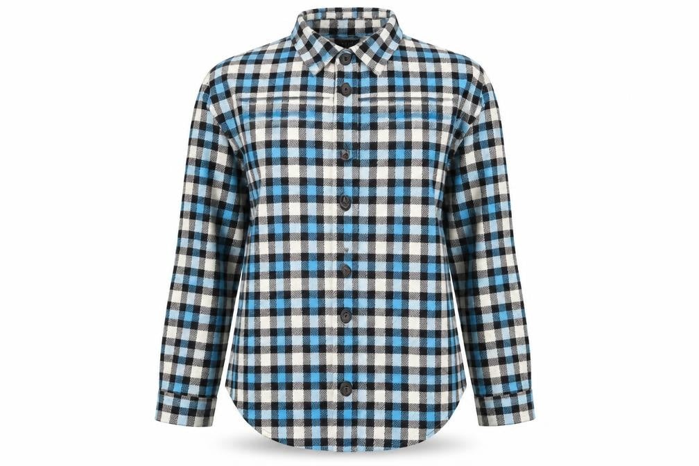 New Look Women’s Blue Check Button Basic Jacket UK 6