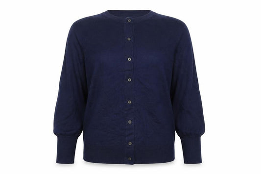 Marks and Spencer Women’s Navy Blue Size 14 Button Knit Cardigan
