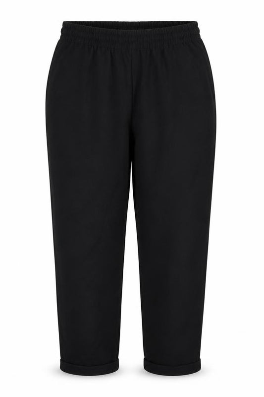Next Women’s Black Size 12 Regular Tapered Elastic Waist Jogger Trousers