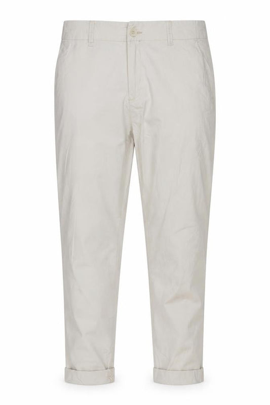 L.O.G.G Women’s Ivory UK 8 Cotton Stretch Cuffed Chino Trousers