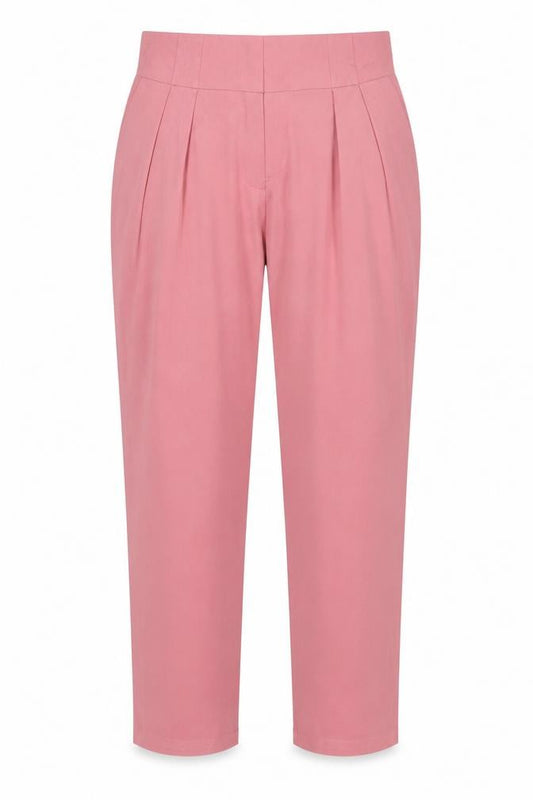Weekend Max Mara Women Pink UK 12 Tailored Straight Leg Trousers