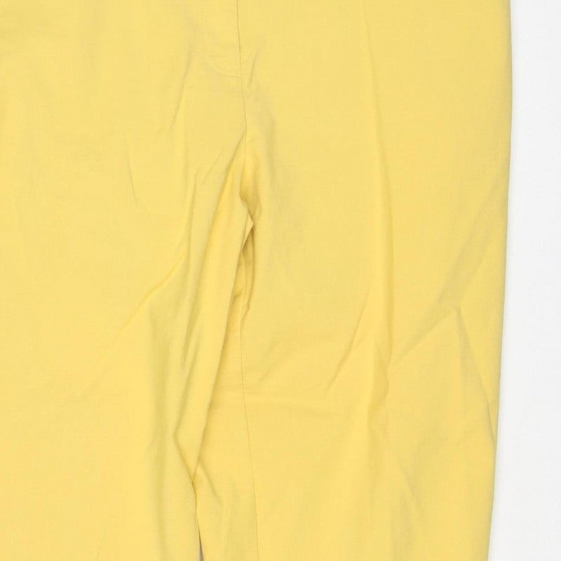 Marks & Spencer Women Yellow Size 20 Regular Straight Trousers