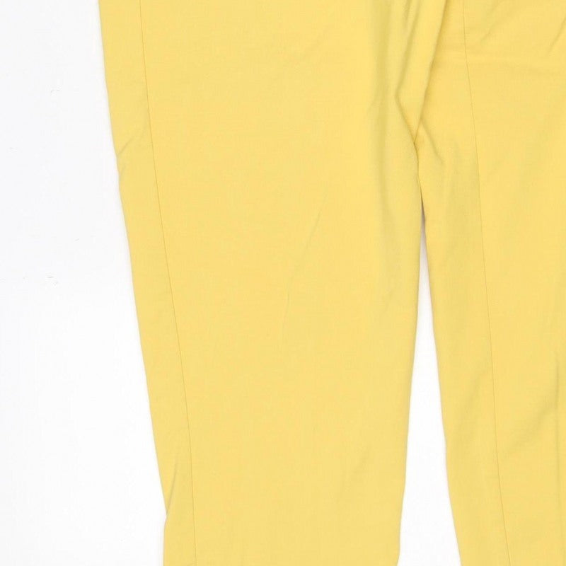 Marks & Spencer Women Yellow Size 20 Regular Straight Trousers