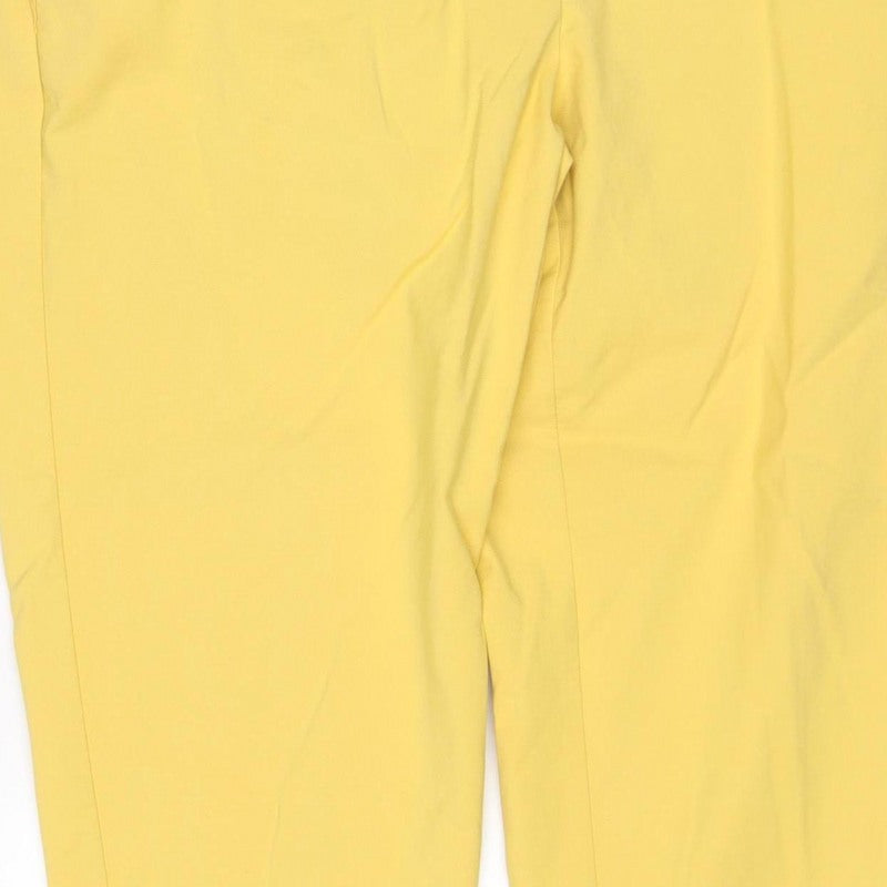 Marks & Spencer Women Yellow Size 20 Regular Straight Trousers