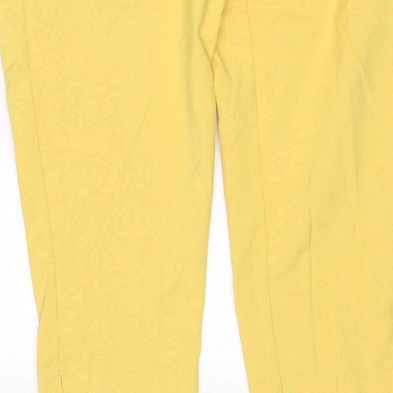 Marks & Spencer Women Yellow Size 20 Regular Straight Trousers