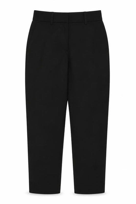 H&M Women Black UK 8 Straight Leg Tailored Trousers