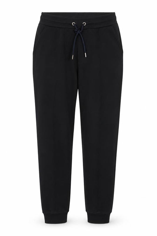 Tally Weijl Women Black M Cotton Blend Drawstring Cuffed Jogger Trousers