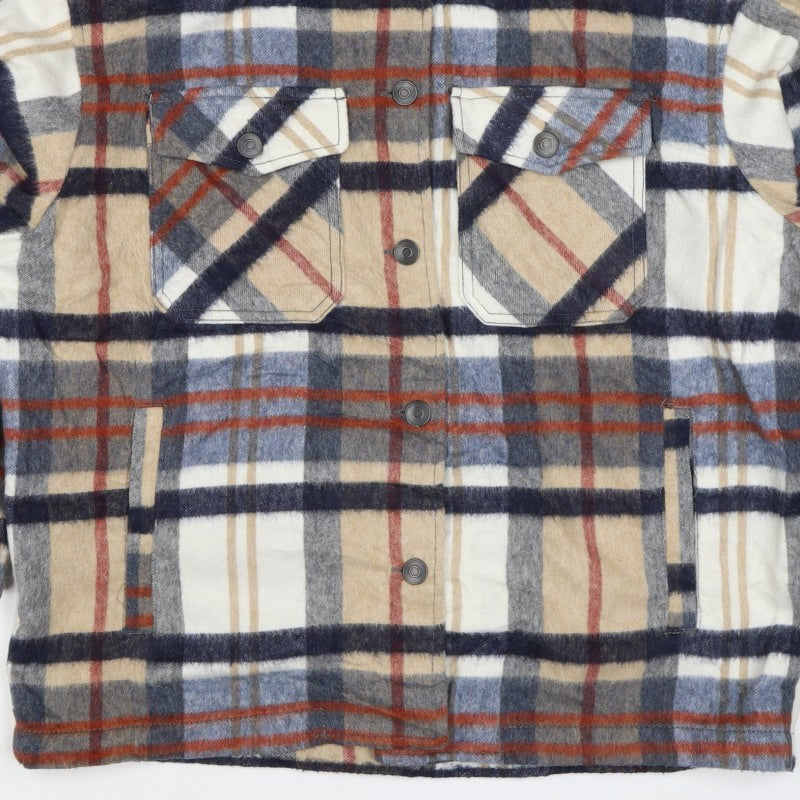 Zara Women’s Multicoloured S Plaid Check Snap Shirt Jacket