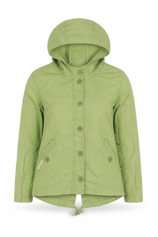 Seasalt Women’s Green Size 8 Hooded Cotton Fishtail Parka Jacket