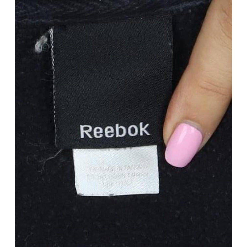 Reebok Women’s Black S Logo Crew Neck Pullover Sweatshirt