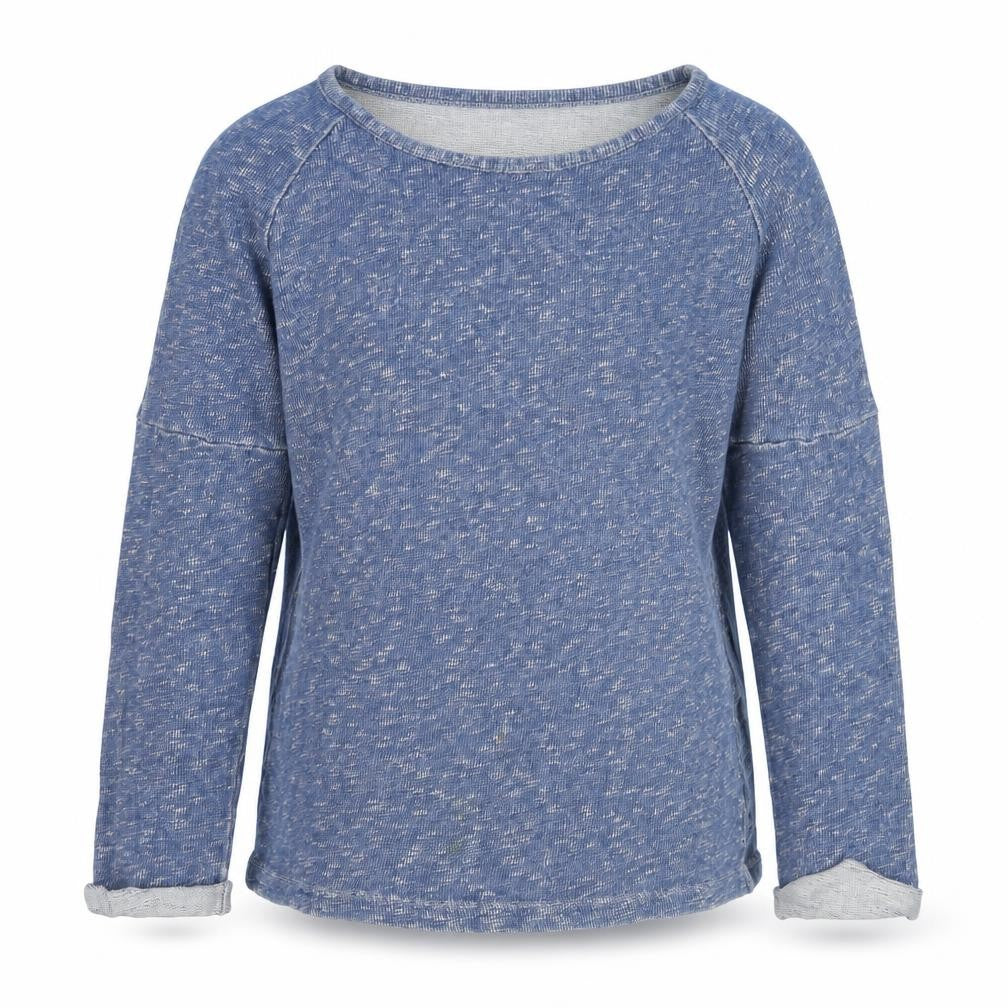 Next Girls Blue Marl Cotton Pullover Sweatshirt Age 9 Years