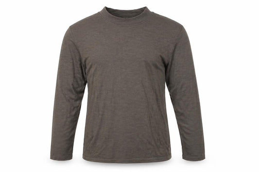Autograph Men’s Brown XL Merino Wool Blend Long Sleeve Crew T-Shirt