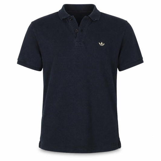 Adidas Originals Men's Black M Cotton Logo Short Sleeve Polo Shirt