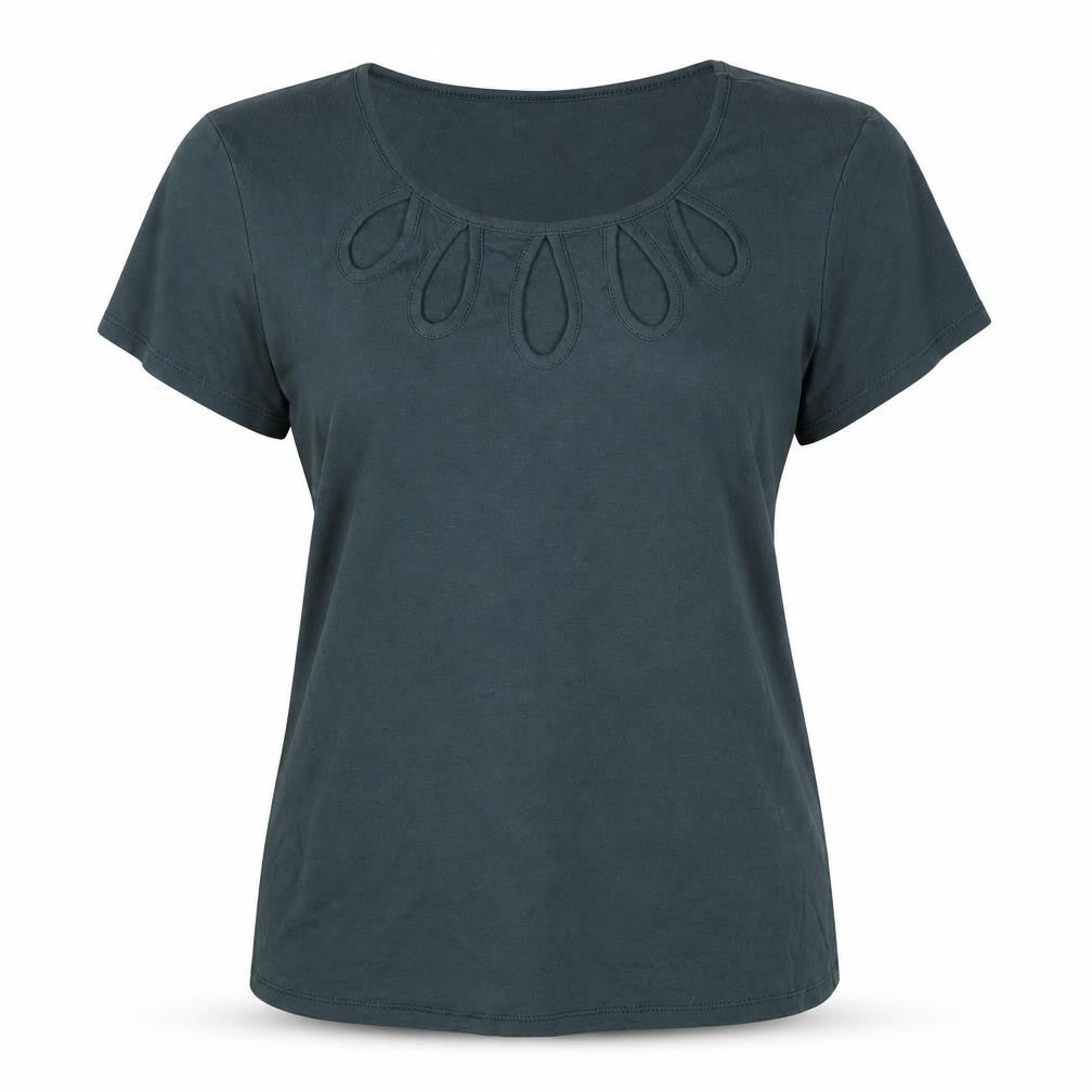 Moda at George Women's Teal UK 18 Basic Cap Sleeve Cotton T-Shirt