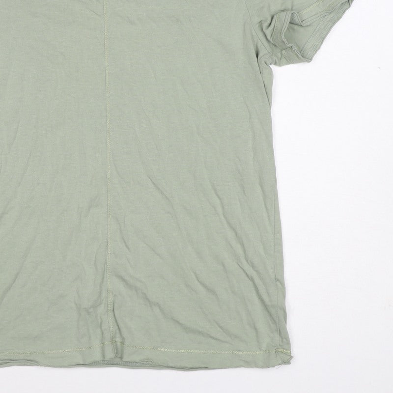 Next Women Green UK 10 Basic Modal Cotton Jersey T-Shirt